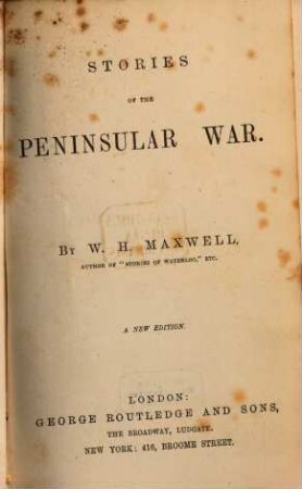 Stories of the Peninsular War