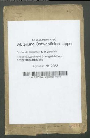 Sonstige: Lienenkamp, Christian Friedrich: