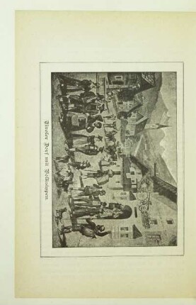 Tiroler Dorf mit Volkstypen