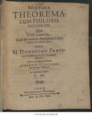 Mixtura Theorematum Philosophicorum