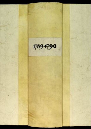 Ratsprotokolle, 1789 Juli 25. - 1790 Juli 23.