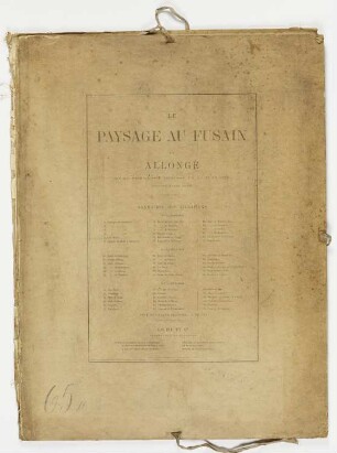Umschlag zu: "Le paysage au fusain"