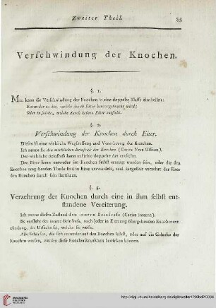 Verschwindung der Knochen