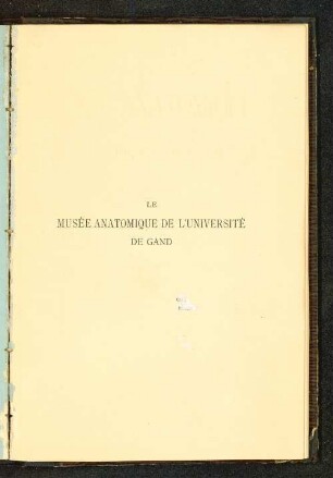 Le musée anatomique de l'Université de Gand