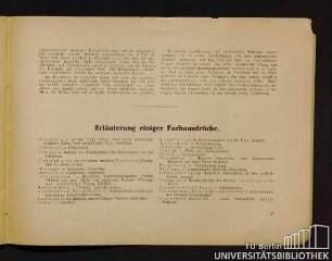 Erläuterung einiger Fachausdrücke.