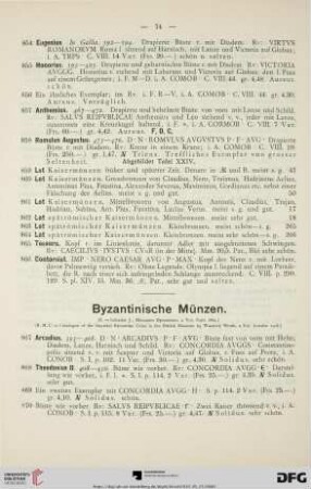 Byzantinische Münzen (Nr. 867-958)