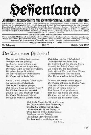 Heft 7, Juli 1927