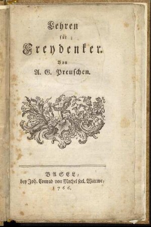 Lehren für Freydenker