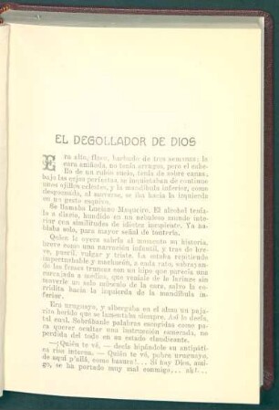 El degollador del Dios