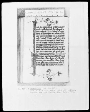 Tagzeiten — Initiale I und Randleiste, Folio 94verso