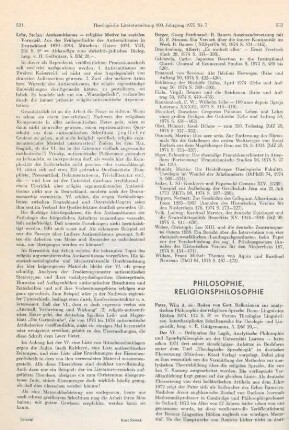 532-534 [Rezension] Pater, Wim A. de, Reden von Gott