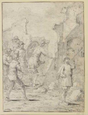 Altes Testament; Folge I, Blatt 8: Othniel erobert Dabir (Cariath-Sepher)