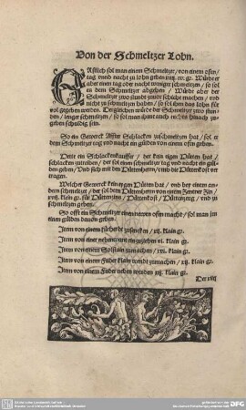 Von der Schmeltzer Lohn.