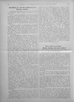 Darstellung der Arbeiterversicherung des Deutschen Reiches.