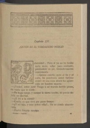 Capítulo LVI - ¿Quien es el verdadero noble?