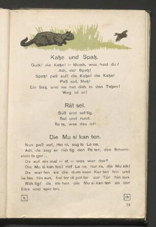 Katze und Spatz