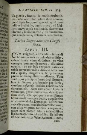 Caput III. - Caput IV.