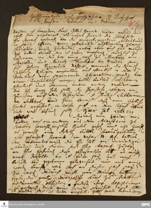 Brief von J. L. M. Floereisen an August Hermann Francke.