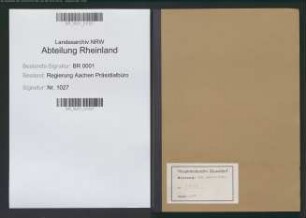 Lageberichte der Stapo-Stelle Aachen für die Monate Februar 1935 (Nr. 9) und März 1935 (Nr. 15).