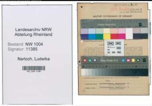 Entnazifizierung Ludwika Narloch , geb. 25.09.1910 (Pflegerin)