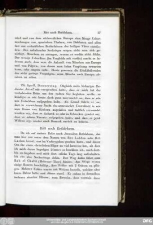Ritt nach Bethlehem.