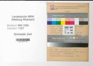 Entnazifizierung Karl Schroeder , geb. 22.05.1893 (Oberstleutnant)