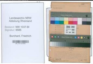 Entnazifizierung Friedrich Burchard , geb. 01.12.1901 (Kaufm.Angestellter)