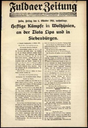 Ausgabe vom Freitag, den 06. Oktober 1916.