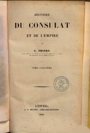 Histoire du consulat et de l'empire, 5