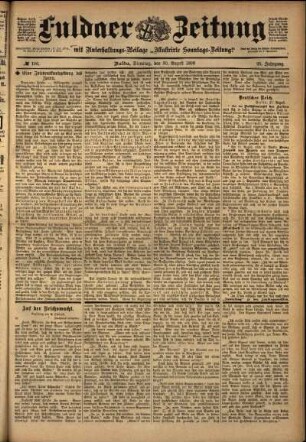 Ausgabe vom Dienstag, den 30. August 1898.