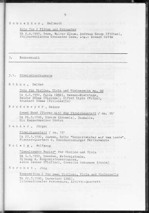 3. Kammermusik