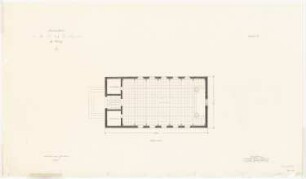 Feierstätte Runow: Grundriss 1:100