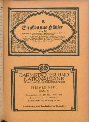 II. Straßen und Häuser von Kiel