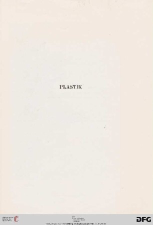 Plastik (Nr. 89-92)