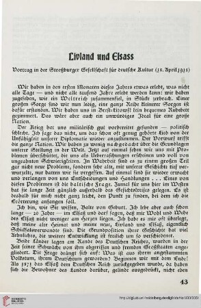 Livland und Elsass