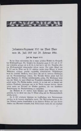 Infanterie-Regiment 370 im Mort Mare