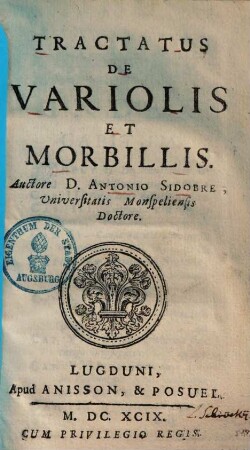 Tractatus De Variolis Et Morbillis