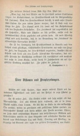 523-544 Über Visionen und Prophezeiungen