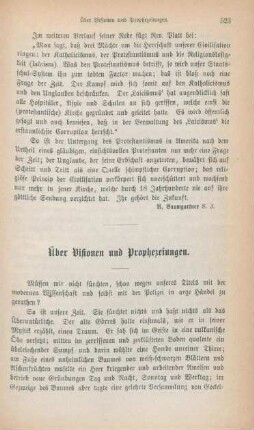523-544 Über Visionen und Prophezeiungen