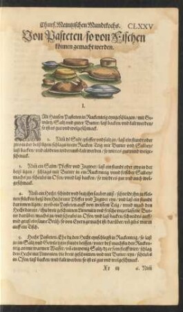 Von Pasteten/ so von Fischen können gemacht werden.