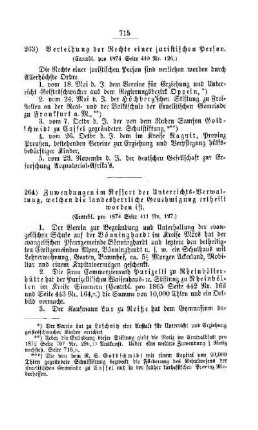 Verleihung der Rechte einer juristischen Person : [V. Volksschulwesen]