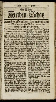 Geistlicher Kirchen-Schatz