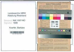 Entnazifizierung Barbara Koerfer , geb. 30.12.1906 (Kindergaertnerin)