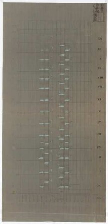 Hochschulbibliothek, Karlsruhe Neubau: Ansicht Nordseite, 1:50