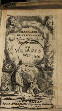 Francisci de Verulamio historia naturalis et experimentalis de ventis etc