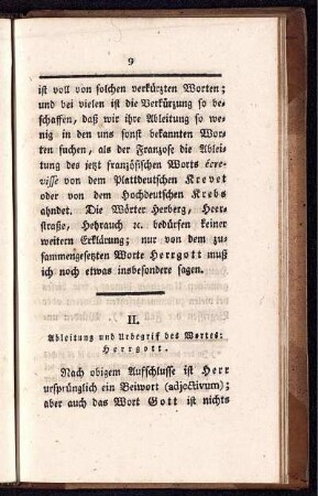 II. Ableitung und Urbegriff des Wortes: Herrgott.