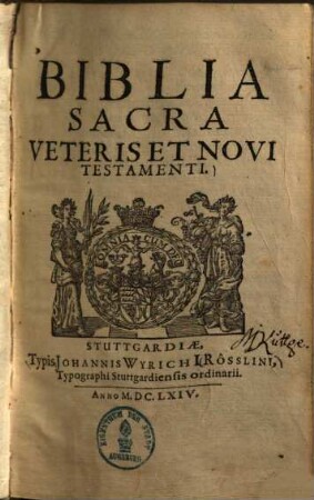 Biblia Sacra Veteris Et Novi Testamenti