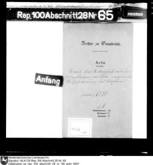 Streit der Ritterschaft mit dem Erblanddrosten von Bar wegen dessen Aufschwörung, ca. 1770