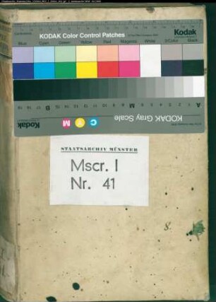 Kopiar der verschriebenen Tafelgüter des Bistums Münster