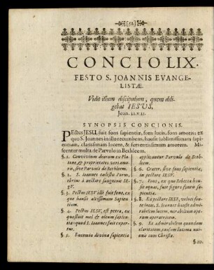 Concio LIX. Festo S. Joannis Evangelistae.